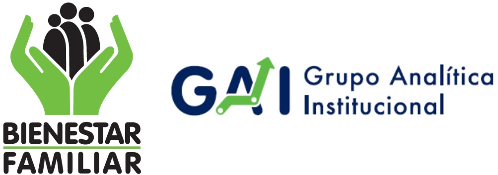 Logos del ICBF y del Grupo de Analítica Institucional (GAI)