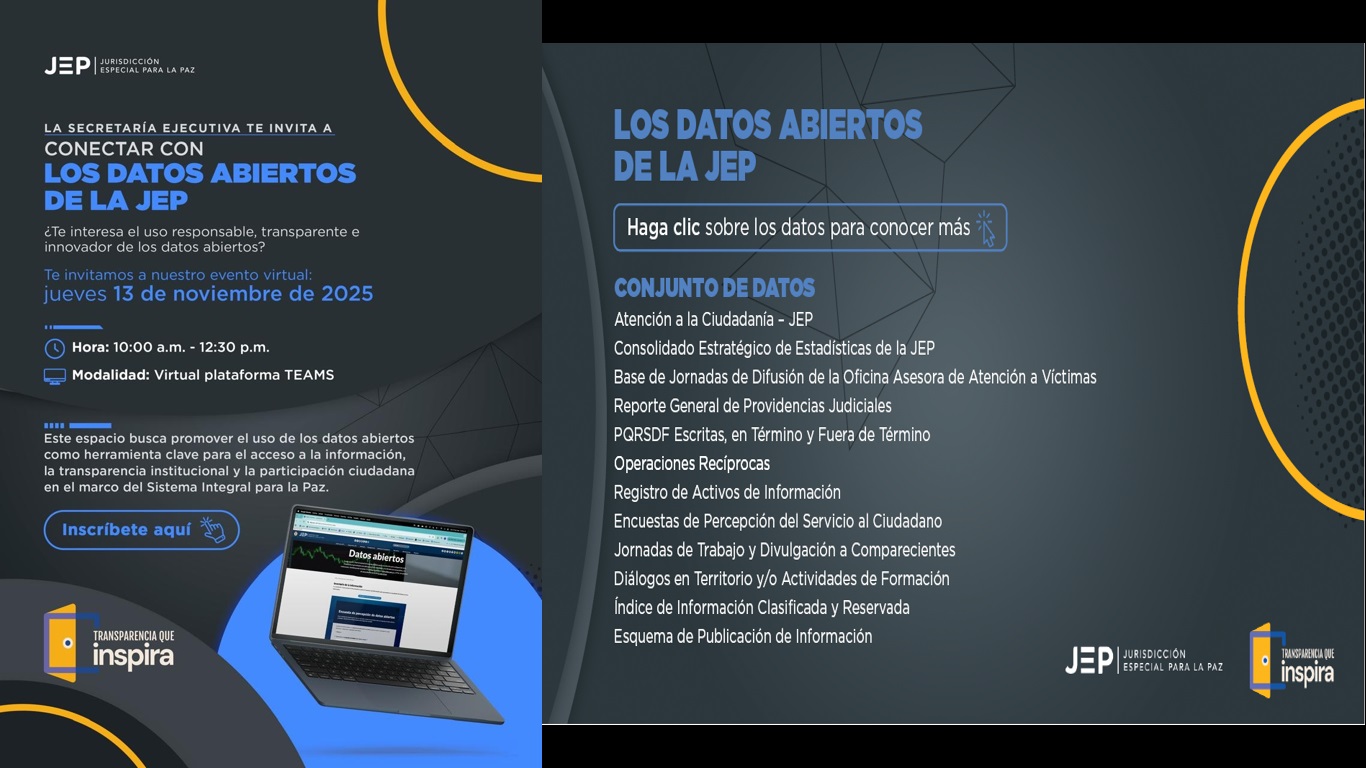 Datos Abiertos de la JEP