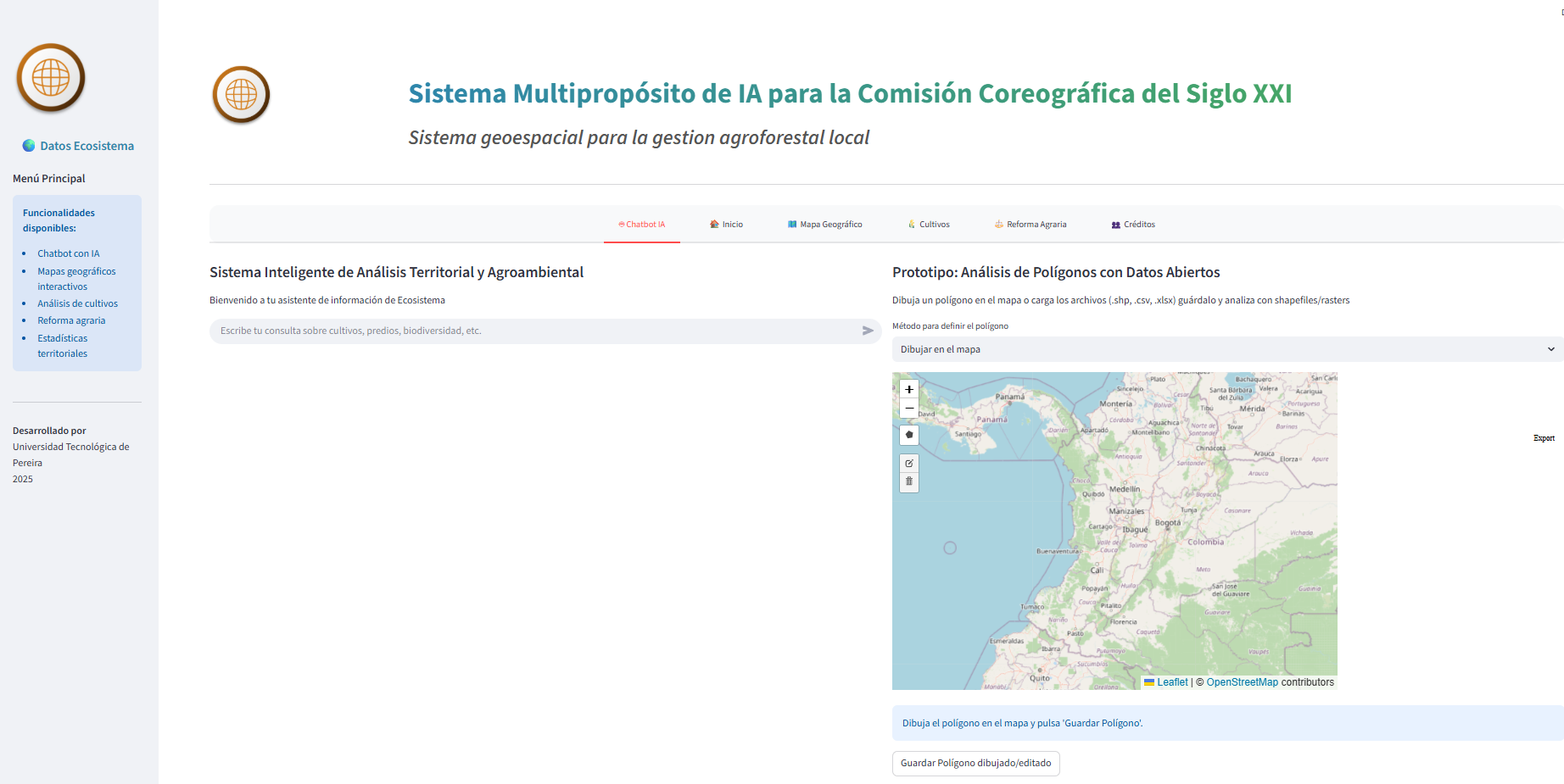 Sistema para el análisis de datos geoespaciales