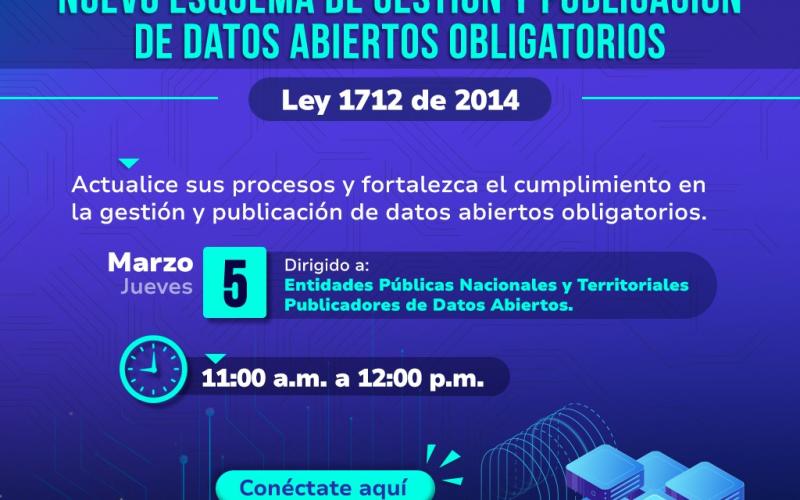 Capacitación conjunto de datos abiertos obligatorios